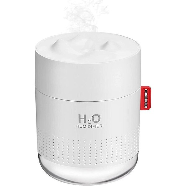 Portable Mini Humidifier, 500ml Small Cool Mist Humidifier, Usb Personal Desktop Humidifier For Bedroom Travel Office Home, Auto Shut-off, 2 Mist