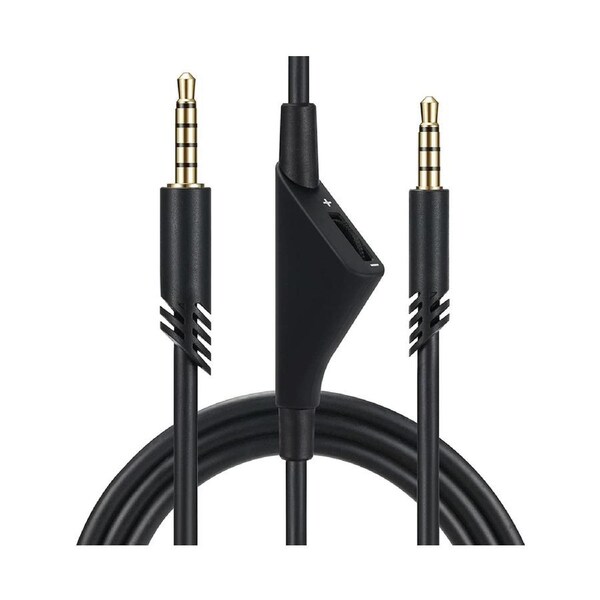 Headphone Cable Extension Cord with Mute Function Volume Control Applicable for Astro A10 A40 A40TR Gaming Headsets