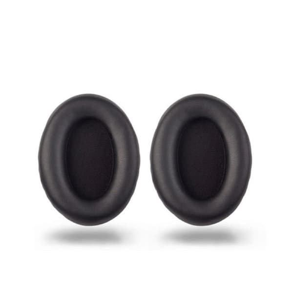 Comfortable Ear Pads Round Cups Earmuffs Earpads for WH-1000XM3 Headphone Thick Memory Foam Ear Cushions Replacement - Black