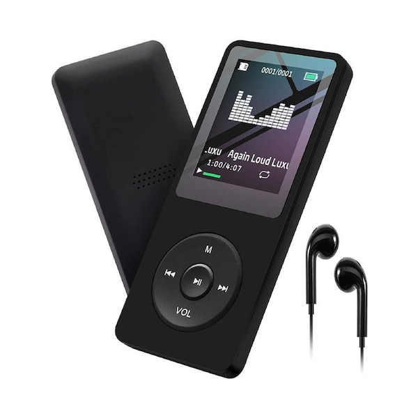 MP3 Player 32GB with Speaker FM Radio Headset Portable HiFi Lossless Music MP3 Mini Music Player Recorder E-book HD Screen