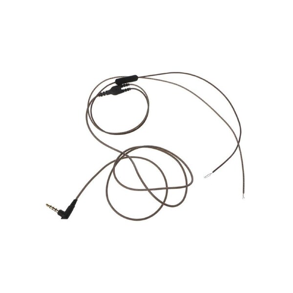 Headphone Microphone Cable Cord 3.5mm Interface Clear Sound with Volume Control for Gaming Headset 1.2M Extension Cord - Black