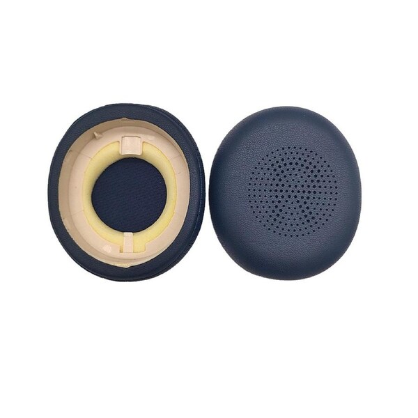 1Pair Leather Ear Pads for Jabra ELITE 45H Evolve2 65 Headphone Elastic Foam Earpads Ear Pads Sponge Cushion Replacement - Navy Blue