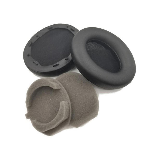 Replacement Earpad Ear Pad Cushions for Sony WH-1000XM3 Headphones PU Leather Replacement Repair Parts Cover Case - Black