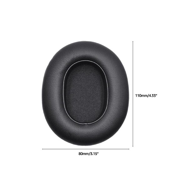 2 Pack Ear Pads for MEZE 99 Classics, M99C-WG Headphones Thick Ear Cushions Earmuffs Pillow Soft Cover for Shell - Black