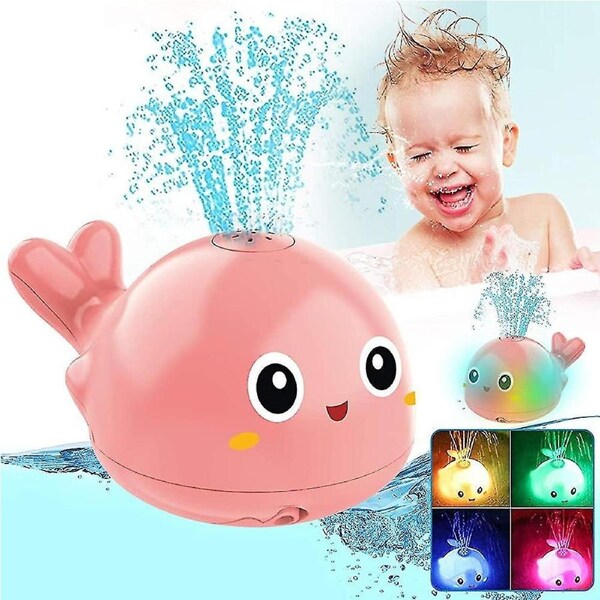 Whale Baby Bath Toys. Acsergery Whale Bath Toy Sprinkler Light Up Bath Toys 6-12 Months Gift