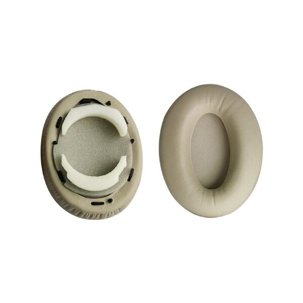 Ear Pads Sponge Cushion Replacement Elastic Cushion Earmuffs for Sony WH-1000XM3 WH1000XM3 Headphone (1Pair,black) - Beige