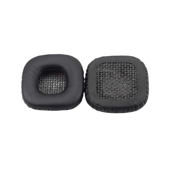 1Pair Leather Cushion Cover for Remax 200HB Fashion Pads Cover Earpads Sponge Soft Comfortable to Wear - Black