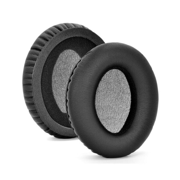 Replacement Earpads for KRK KNS6400 KNS8400 6400 8400 Headset Cushion Cover Leather Pads - Protein Skin Black