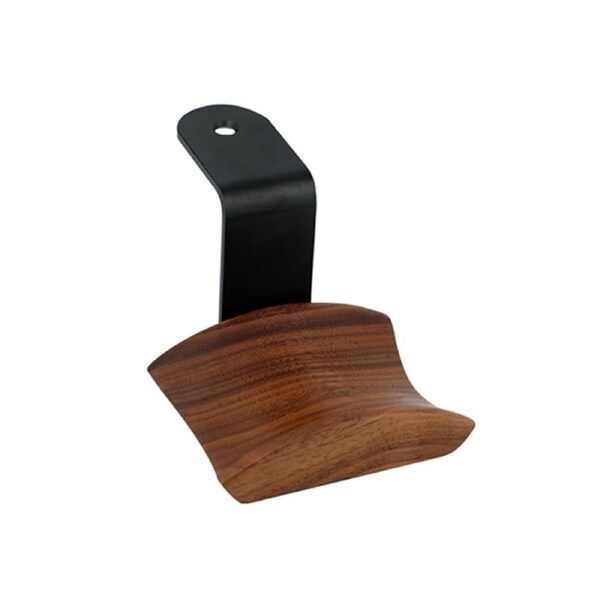 Universal Headphone Stand Holder Z-shape Wall-mounted Headset Hanger Hook Wood Bracket Display Rack - D