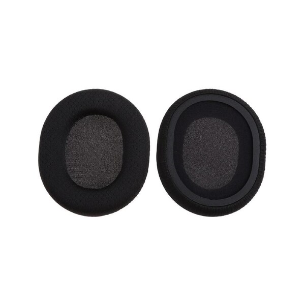 1 Pair Ear Pads Cushion Cover Breathable Earpads Replacement for Head Beam for Steel Series Arctis 3/5/7 - Black
