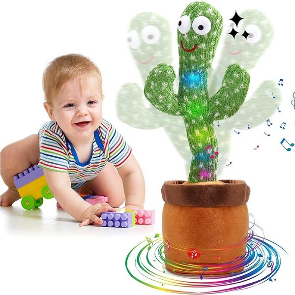 Dancing Cactus Toy,talking Repeat Singing Sunny Cactus Toy(120 Songs)