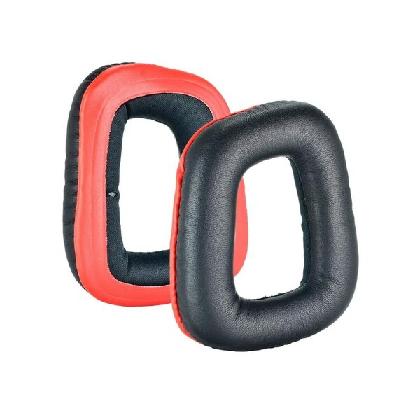 Breathable Ear Pads Soft Sponge Cushion for G35 G930 G430 F450 G331 G231 G431 Headphone Comfortable Earpads Ear Cushion - Black red PU