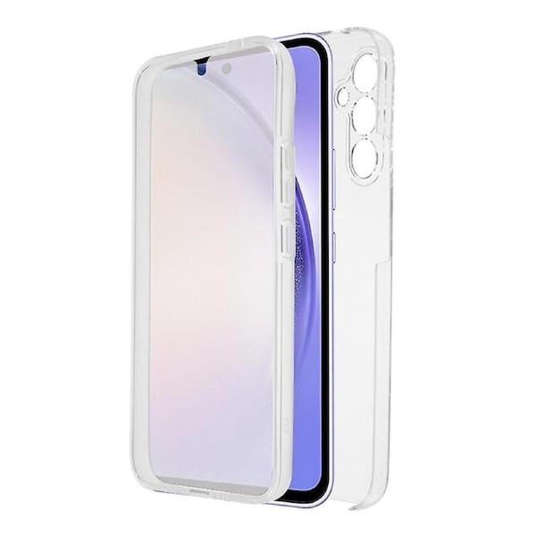 For Samsung Galaxy A54 5G Full Protection Shell Frame+Acrylic Back+PET Front Cover Clear Phone Case