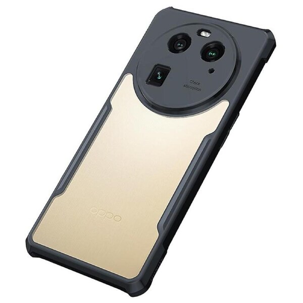 For Oppo Find X6 Acrylic+TPU Phone Case Airbag Protection Smartphone Cover Matte Laser Texture