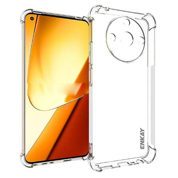 Clear Smartphone Shell For Realme 11 5G (China) Thickened Corners TPU Case Strip Edge Cover