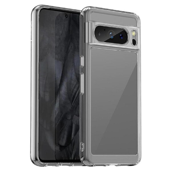 For Google Pixel 8 Pro Case Transparent TPU+Acrylic Phone Back Cover