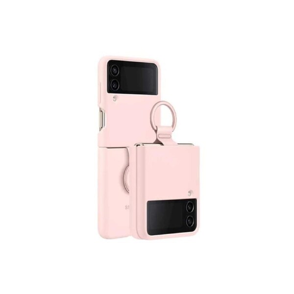 Samsung Silicone Cover with Ring Case (Suits Galaxy Z Flip 4) - Pink