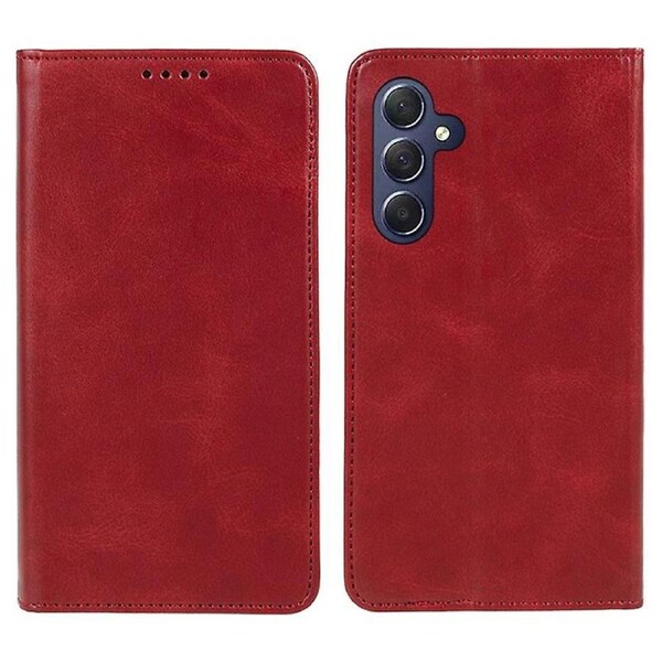 For Samsung Galaxy A34 5G Impact-Resistant Phone Case Calf Texture Wallet Cover with Stand
