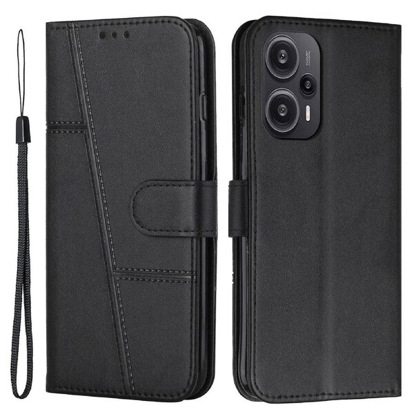 For Xiaomi Redmi Note 12 Turbo/Poco F5 5G PU Leather Case Wallet Stand Protective Phone Cover