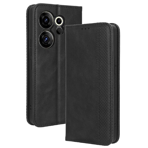 For Transsion Tecno Camon 20 Premier 5G CK9n Cover Retro Stand PU Leather Phone Wallet Case