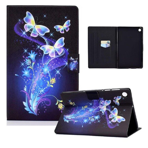 Stand Design Leather Full Protection Tablet Case with Pattern Printing for Lenovo Tab M10 Plus