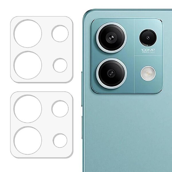 2Pcs For Xiaomi Redmi Note 13 5G Camera Lens Protector with 3D Arc Edge