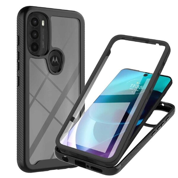 YB PC Series-6 for Motorola Moto G71 5G Full Protection PET Screen Protector Phone Case TPU+PC Cover