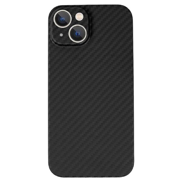 For iPhone 13 6.1 inch Lightweight Mobile Phone Cover,Precise Cutout Anti-collision Aramid Fiber Bac