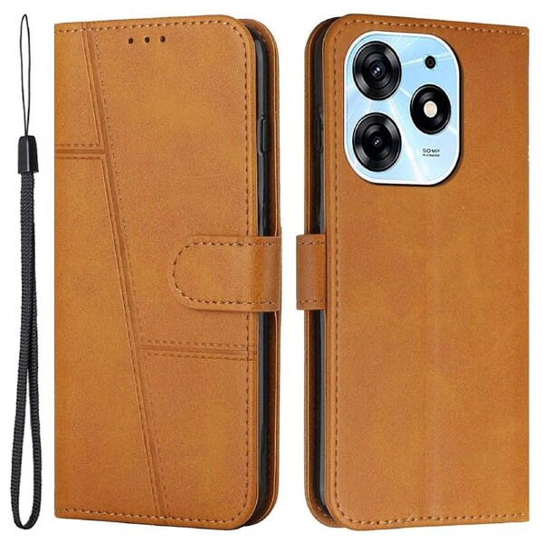 Wallet Stand Case for Transsion Tecno Spark 10 Pro Folio Flip PU Leather Cell Phone Drop-proof Cover