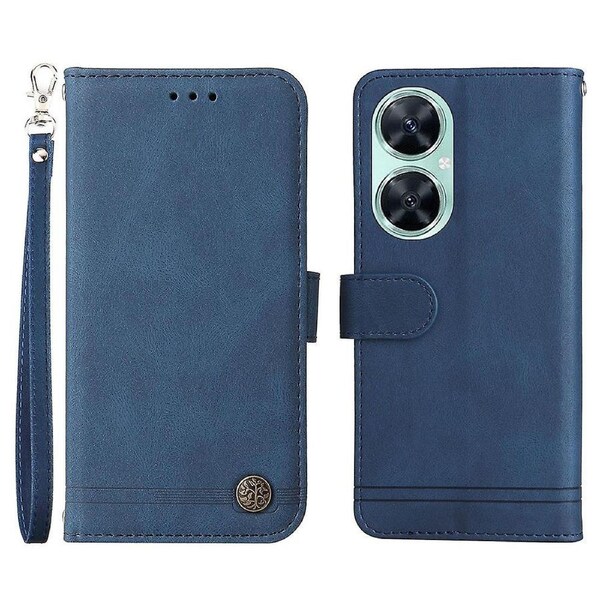 For Huawei nova 11i/Maimang 20/Enjoy 60 Pro Wallet Phone Case Imprinted Lines Leather Stand Cover