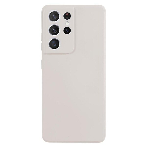 For Samsung Galaxy S21 Ultra 5G TPU Phone Case Fiber Lining Rubberized Cell Phone Cover