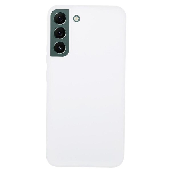 For Samsung Galaxy S22 5G Case Scratch-proof TPU Phone Cover (Big Rear Lens Hole) - Clear
