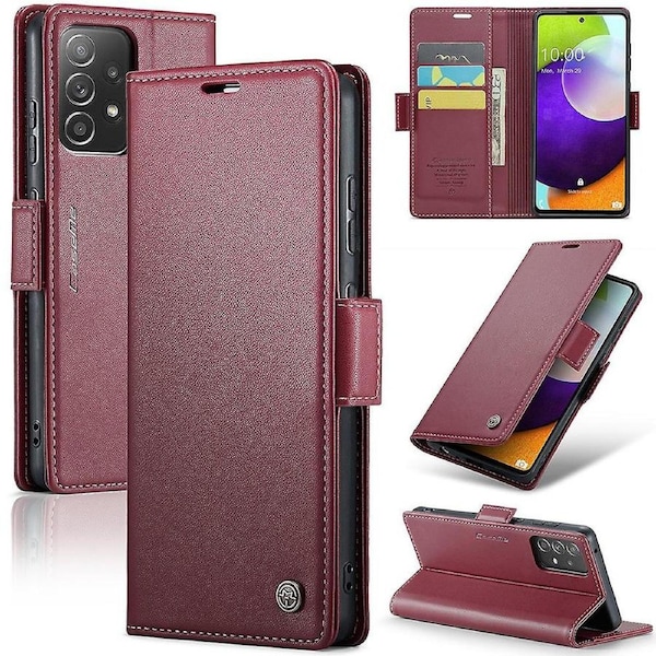 CASEME 023 Series For Samsung Galaxy A52 4G/A52s 5G/A52 5G Stand Case Wallet Phone Cover