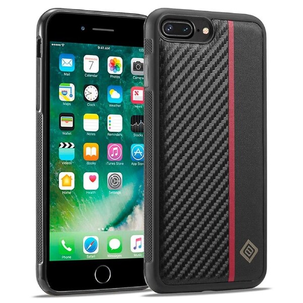 For iPhone 7/8/SE (2020)/SE (2022) PU Leather+TPU+EVA Case Carbon Fiber Texture Mobile Phone Cover