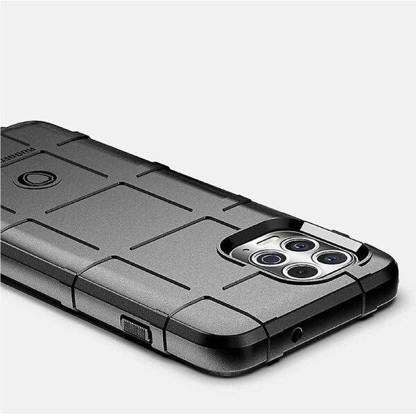 For Motorola Edge S/Moto G100 Shock-proof Rugged Square Grid Skin TPU Back Case