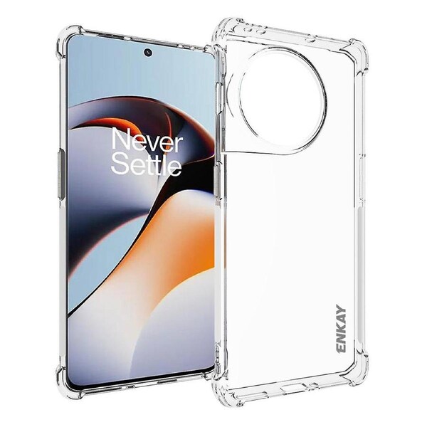 For OnePlus 11R 5G/Ace 2 5G Clear Phone Case Anti-slip Strip Edge Clear Phone TPU Back Cover