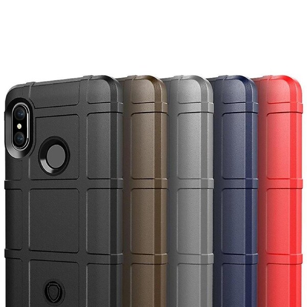 Anti-shock Square Grid TCell Phone Casing for Xiaomi Redmi Note 5 Pro (Dual Camera)mi Note 5 (China)