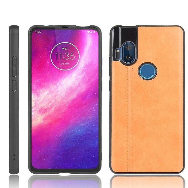 PU Leather Coated PC + TPU Phone Cover for Motorola One Hyper