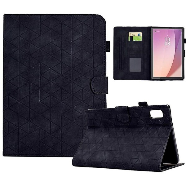 For Lenovo Tab M9 Tb-310Fu Case Rhombus Imprinted Stand Leather Tablet Cover