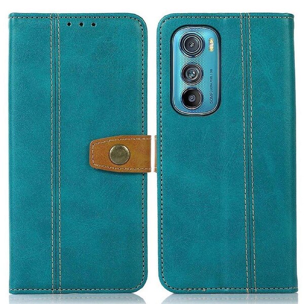 For Motorola Edge 30 5G Drop-proof Phone Wallet Case PU ic Protective Folio Flip Cover Stand-