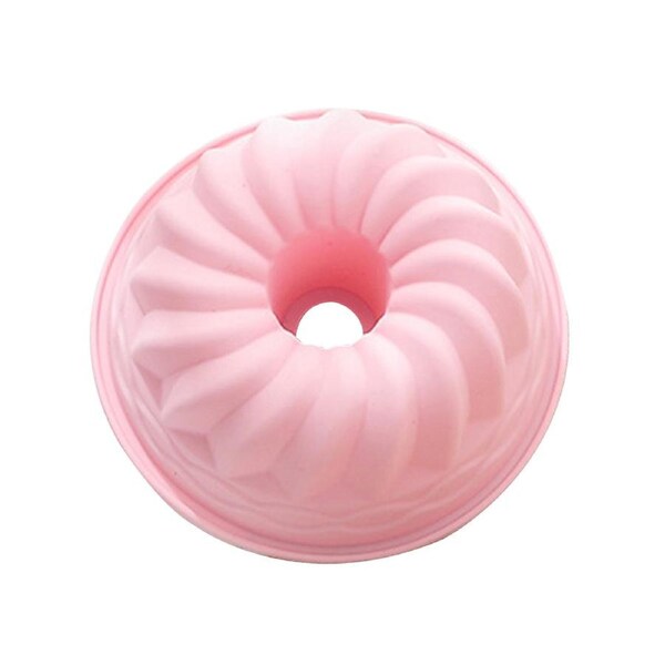 Dishwasher Safe Cake Baking Tray Evenly Heated Silicone Premium Practical Cake Pan Cooking Gadget Pink