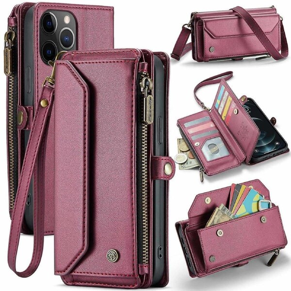 CaseMe Phone Case for iPhone 12 6.1 inch Leather Cases