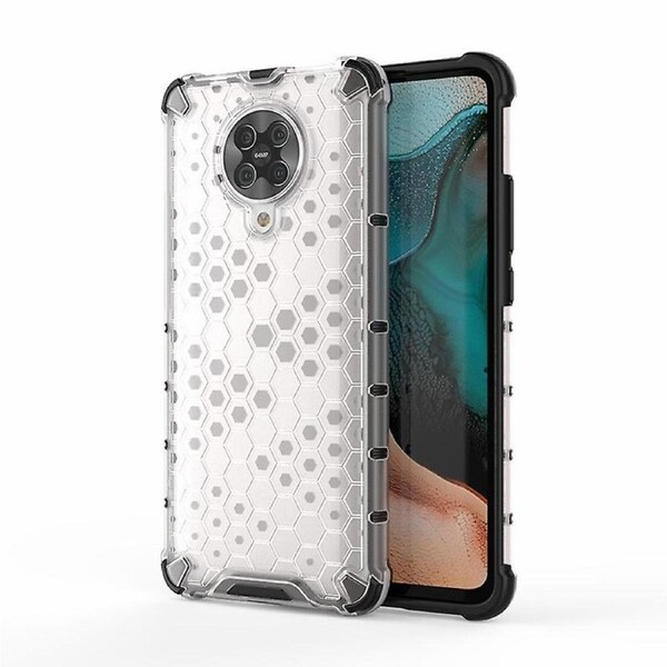 Honeycomb Pattern Shock-proof TPU + PC Hybrid Case for Xiaomi Redmi K30 Pro/Poco F2 Pro