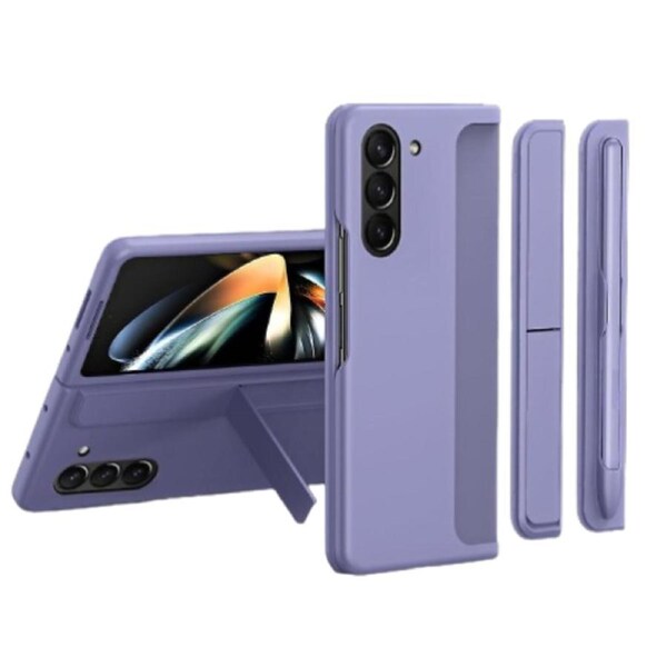 For Samsung Galaxy Z Fold 6 Case with S Pen, Replaceable S Pen Holder & Kickstand Matte PC Shockproof Full-Body Rugged Case