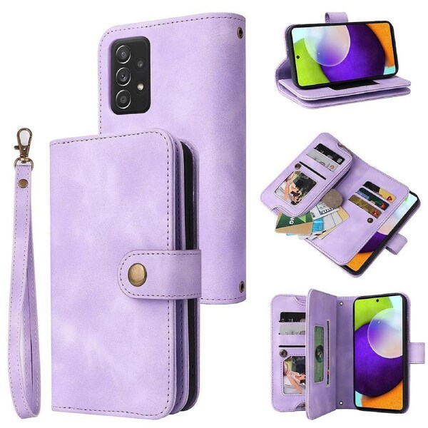 For Samsung Galaxy A52 5G/A52s 5G/A52 4G Phone Case Leather Stand Wallet Phone Cover with Straps