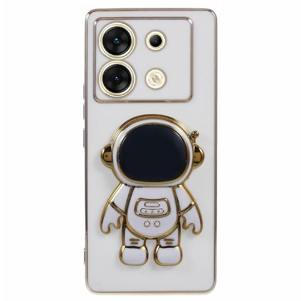 For Infinix Zero 30 5G TPU Case Astronaut Kickstand Shockproof Electroplating Phone Cover
