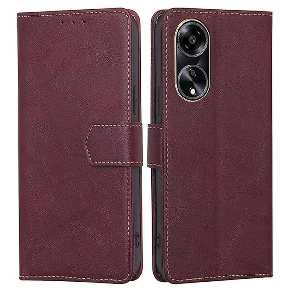 For Oppo A1 5G/A98 5G/F23 5G RFID Blocking PU Leather Case Stand Wallet Flip Protective Phone Cover