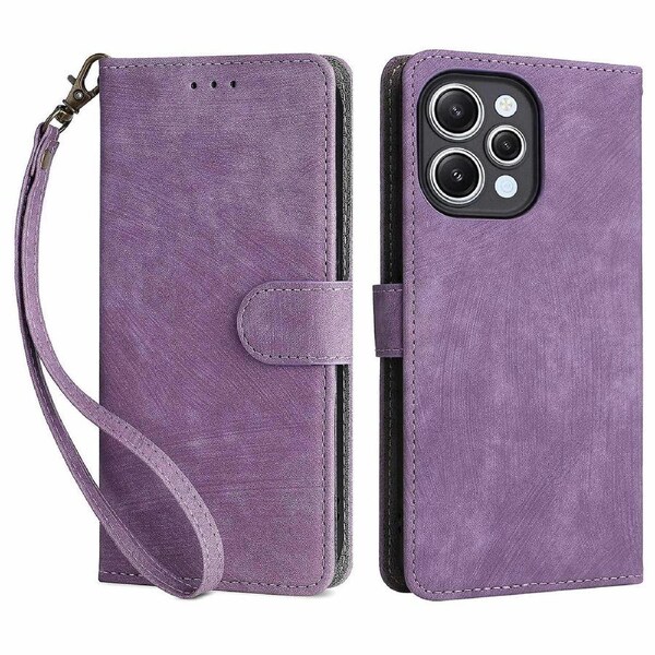 For Xiaomi Redmi 12 4G/12 5G (Global)/Note 12R 5G/Poco M6 Pro 5G RFID Blocking Leather Phone Case