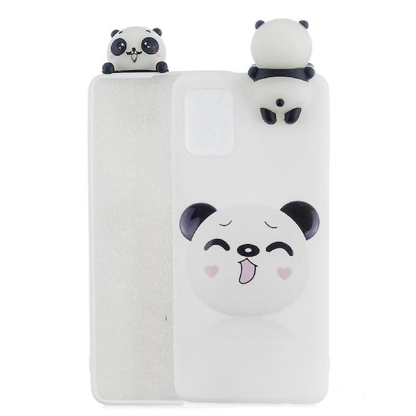 3D Doll Decor Pattern Printing Soft TPU Cover Case for Samsung Galaxy A02s (164.2x75.9x9.1mm) Panda