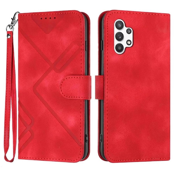 YX0040 For Samsung Galaxy A32 5G/M32 5G Imprinted Leather Case Phone Cover with Stand Wallet